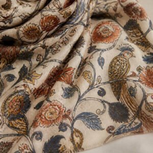 Kalamkari hand-painted shawl