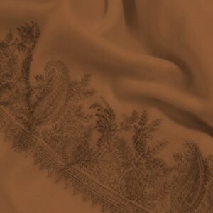 Brown Sozni Embroidered Shawl