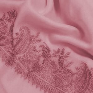 Dusty Rose Sozni Embroidered Shawl