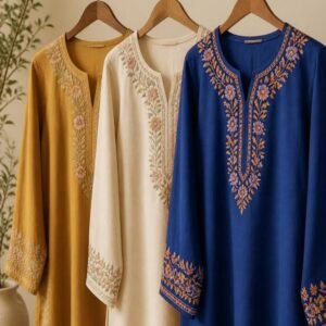 Embroidered Kurti – Royal Blue