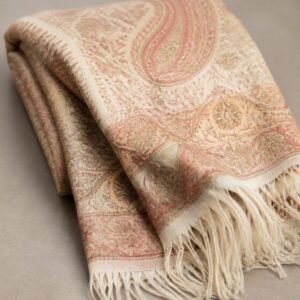 Ivory Paisley Kani Shawl