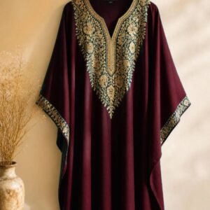 Maroon Tilla Kaftan