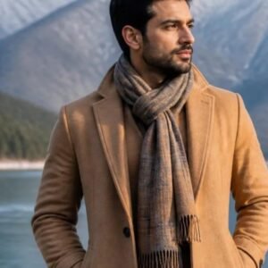 Men's Checked Pashmina Muffler
