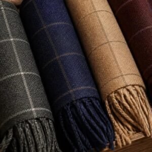 Men's Wool Muffler – Indigo