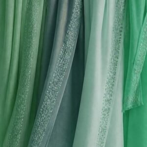 Mint Embroidered Stole
