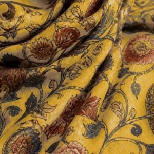 Mustard Kalamkari Shawl