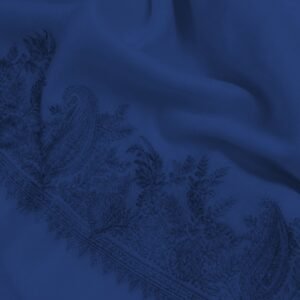 Navy Sozni Embroidered Shawl