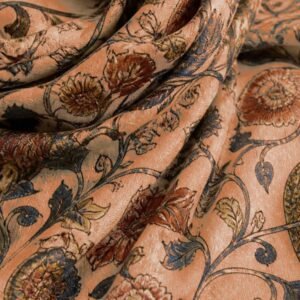 Peach Kalamkari Shawl