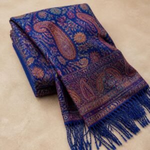 Royal Blue Kani Shawl