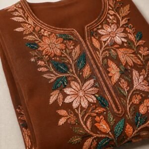 Rust Aari Work Suit