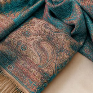 Teal Kani Shawl